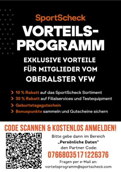 Sportscheck Vorteilsprogramm für Oberalster